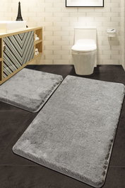 Mijölnir Havai - Juego de alfombras de baño gris